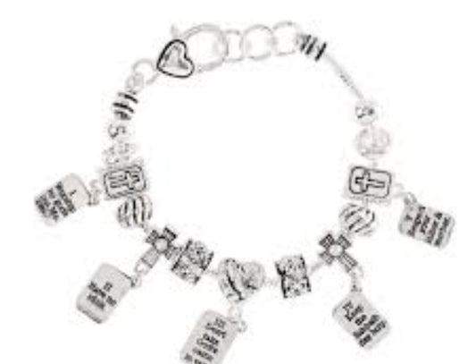 10 Commandments Charm Bracelet
