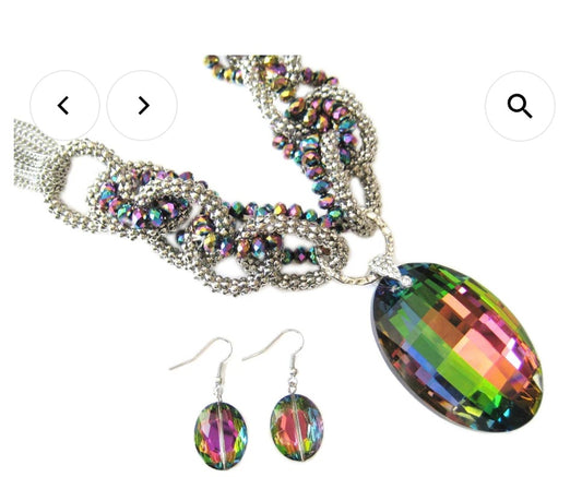 Rainbow Crystal Necklace