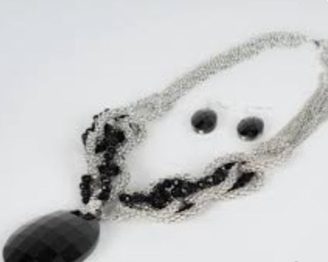 Black Crystal Necklace